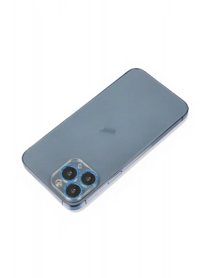 Newface iPhone 11 Pro Max Shine Kamera Lens Koruma Cam - Mavi