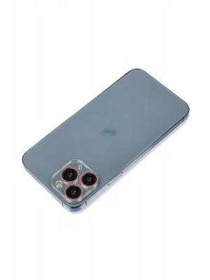 Newface iPhone 11 Pro Max Shine Kamera Lens Koruma Cam - Pembe