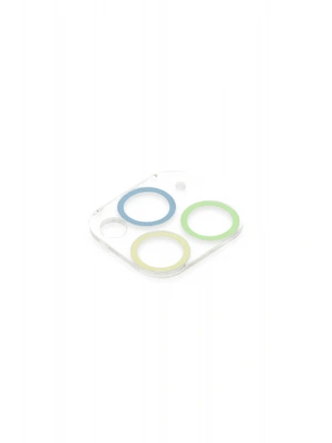 Newface iPhone 11 Pro Renkli Kamera Lens Koruma Cam - Yeşil-Sarı