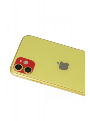 Newface iPhone 11 Rainbow Kamera Lens Koruma Cam - Kırmızı
