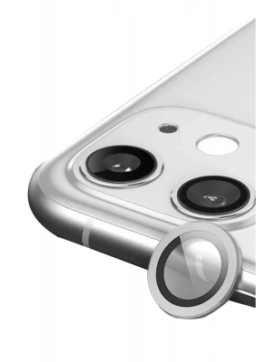 Newface iPhone 11 Raze Metal Kamera Lens - Gümüş