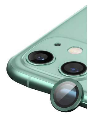 Newface iPhone 11 Raze Metal Kamera Lens - Yeşil