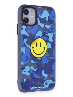 Newface iPhone 12 Kılıf Apollo Magneticsafe Desenli Kapak - Apollo Mavi - 1