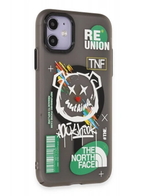 Newface iPhone 12 Kılıf Apollo Magneticsafe Desenli Kapak - Apollo Siyah - 2