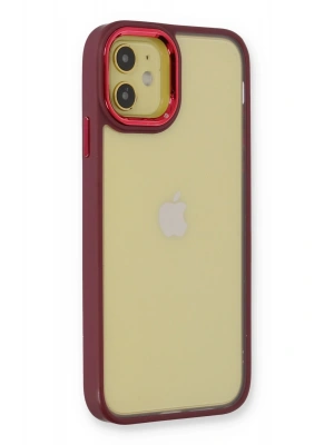 Newface iPhone 12 Kılıf Dora Kapak - Kırmızı