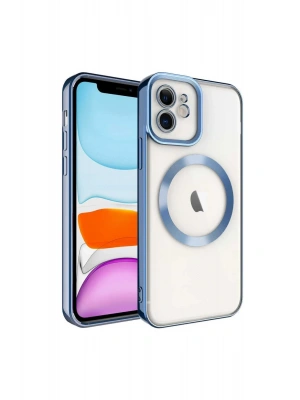 Newface iPhone 12 Kılıf Kross Magneticsafe Kapak - Sierra Blue