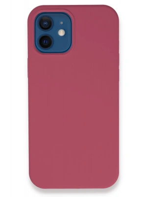 Newface iPhone 12 Kılıf Lansman Legant Silikon - Fuşya