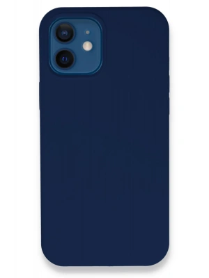 Newface iPhone 12 Kılıf Lansman Legant Silikon - Lacivert