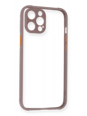 Newface iPhone 12 Kılıf Miami Şeffaf Silikon - Açık Mor