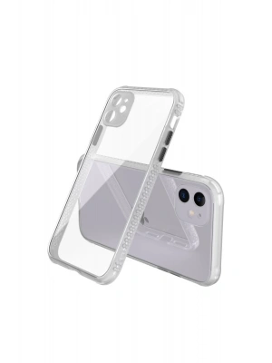 Newface iPhone 12 Kılıf Miami Şeffaf Silikon - Şeffaf