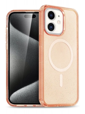 Newface iPhone 12 Kılıf Star Magsafe Kapak - Turuncu