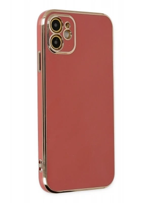 Newface iPhone 12 Kılıf Volet Silikon - Kırmızı