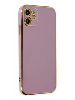 Newface iPhone 12 Kılıf Volet Silikon - Mor