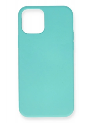 Newface iPhone 12 Mini Kılıf Nano içi Kadife Silikon - Turkuaz