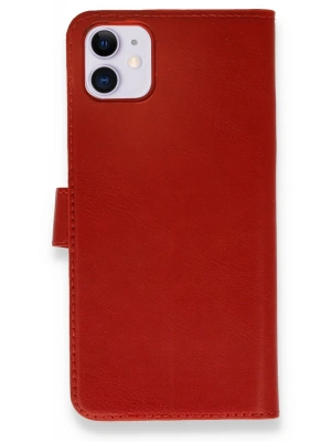 Newface iPhone 12 Mini Kılıf Trend S Plus Kapaklı Kılıf - Kırmızı