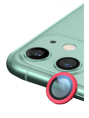 Newface iPhone 12 Mini Raze Metal Kamera Lens - Kırmızı