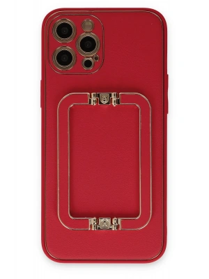 Newface iPhone 12 Pro Kılıf Coco Elit Kapak - Kırmızı