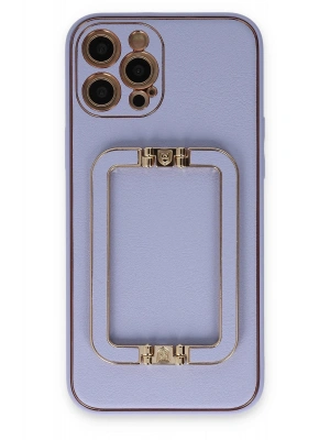 Newface iPhone 12 Pro Kılıf Coco Elit Kapak - Lila