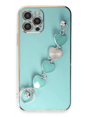 Newface iPhone 12 Pro Kılıf Esila Silikon - Su Yeşili