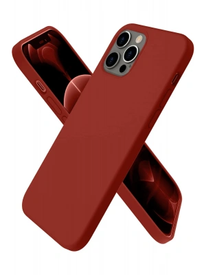 Newface iPhone 12 Pro Kılıf First Silikon - Bordo