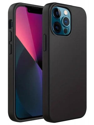 Newface iPhone 12 Pro Kılıf First Silikon - Siyah