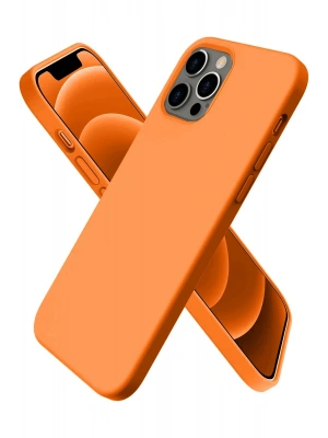 Newface iPhone 12 Pro Kılıf First Silikon - Turuncu