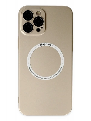 Newface iPhone 12 Pro Kılıf Jack Magneticsafe Lens Silikon - Gold