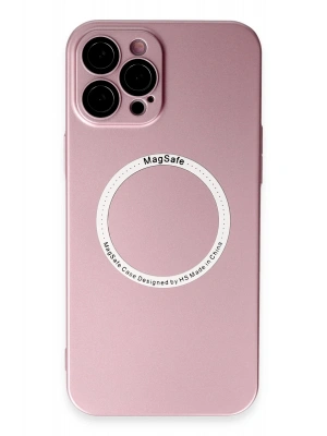 Newface iPhone 12 Pro Kılıf Jack Magneticsafe Lens Silikon - Rose Gold