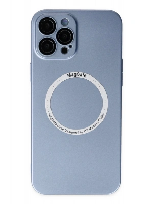 Newface iPhone 12 Pro Kılıf Jack Magneticsafe Lens Silikon - Sierra Blue