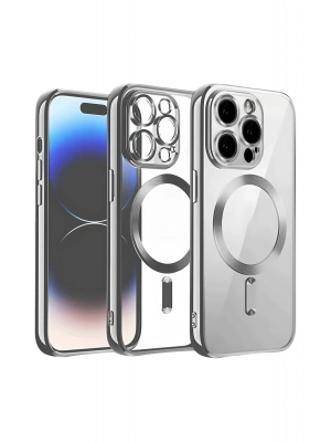 Newface iPhone 12 Pro Kılıf Kross Magneticsafe Kapak - Titan Gri