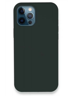 Newface iPhone 12 Pro Kılıf Lansman Legant Silikon - Koyu Yeşil