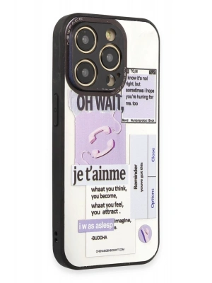 Newface iPhone 12 Pro Kılıf Mirror Desenli Kapak - Mirror - 4