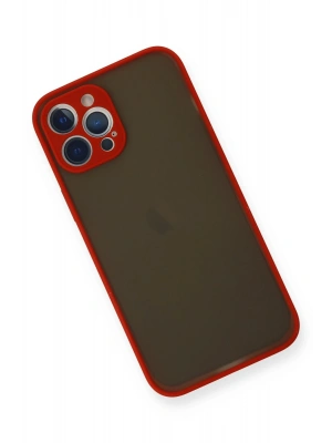 Newface iPhone 12 Pro Kılıf Montreal Silikon Kapak - Kırmızı