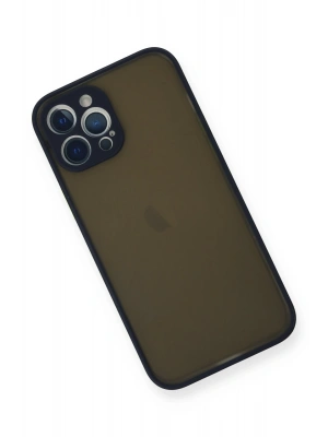 Newface iPhone 12 Pro Kılıf Montreal Silikon Kapak - Lacivert