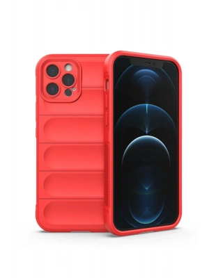 Newface iPhone 12 Pro Kılıf Optimum Silikon - Kırmızı