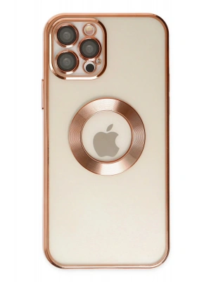Newface iPhone 12 Pro Kılıf Slot Silikon - Rose Gold