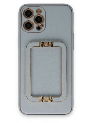 Newface iPhone 12 Pro Max Kılıf Coco Elit Kapak - Turkuaz