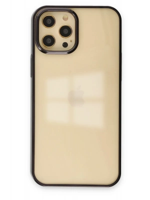 Newface iPhone 12 Pro Max Kılıf Element Silikon - Siyah