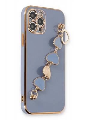 Newface iPhone 12 Pro Max Kılıf Esila Silikon - Gri