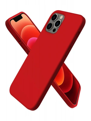 Newface iPhone 12 Pro Max Kılıf First Silikon - Koyu Kırmızı