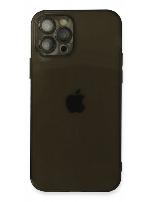 Newface iPhone 12 Pro Max Kılıf Fly Lens Silikon - Siyah