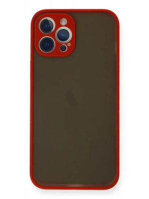 Newface iPhone 12 Pro Max Kılıf Montreal Silikon Kapak - Kırmızı