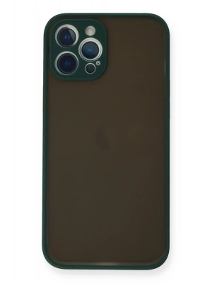 Newface iPhone 12 Pro Max Kılıf Montreal Silikon Kapak - Yeşil