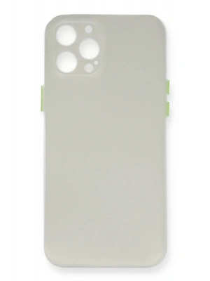 Newface iPhone 12 Pro Max Kılıf PP Ultra İnce Kapak - Beyaz