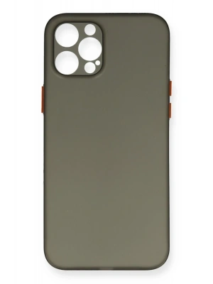Newface iPhone 12 Pro Max Kılıf PP Ultra İnce Kapak - Gri