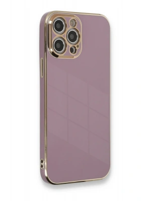 Newface iPhone 12 Pro Max Kılıf Volet Silikon - Mor