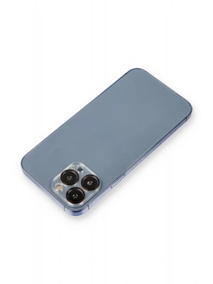 Newface iPhone 12 Pro Max Metal Kamera Lens Koruma Cam - Siyah