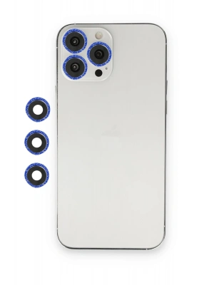 Newface iPhone 12 Pro Max Shine Kamera Lens - Lacivert
