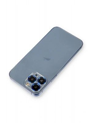 Newface iPhone 12 Pro Metal Kamera Lens Koruma Cam - Mavi