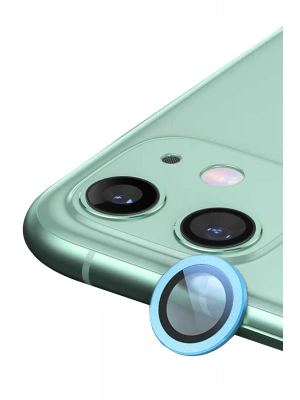 Newface iPhone 12 Raze Metal Kamera Lens - Mavi